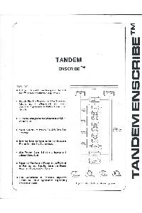Tandem Computers Inc. - Tandem Enscribe
