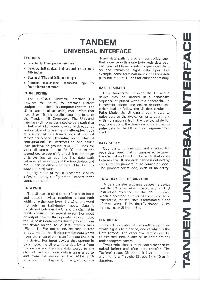 Tandem Computers Inc. - Tandem Iniversal Interface