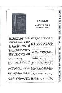 Tandem Computers Inc. - Tandem Magnetic Tape Subsystem