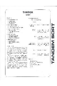 Tandem Computers Inc. - Tandem Sort