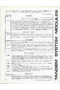 Tandem Computers Inc. - Tandem System Modules