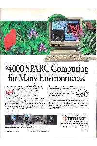 Tatung Co. - $4000 SPARC Computing for Many Environments.