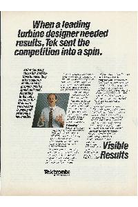 Tektronix - When a leading turbine designer needed results, Tek sent the comptetion into a spin.