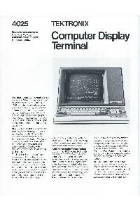 Tektronix - 4025 Computer Display Terminal