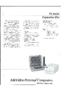 Televideo Systems Inc. - TS1605E Expansion Box