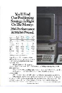 Televideo Systems Inc. - You'll find our positioning strategy is right on the money: 286 performance 8088/86 priced.