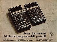 Texas Instruments Inc. - Texas Instruments. Calcolatrici programmabili portatili.