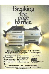 Texas Instruments Inc. - The new TI MicroLaser Turbo printers. High-performanæ graphis at reord speed.