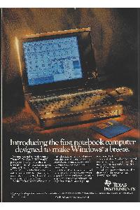 Texas Instruments Inc. - Introducing the first notebook computer designed to make Windows a breeze