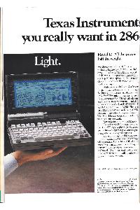 Texas Instruments Inc. - Texas Instruments offers two things you really want in 286 class laptop computers.