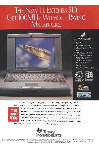 Texas Instruments Inc. - The new TI Extensa510. Get 100mhz without paying megabucks.