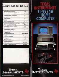 Texas Instruments Inc. - TI99/4A Home Computer