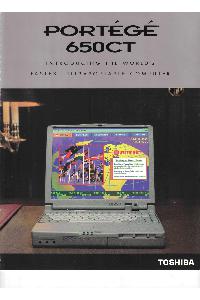 Toshiba - Portége 650ct introducing the world's fastest ultraportable computer