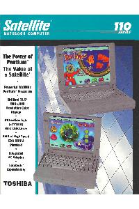 Toshiba - Satellite Notebook Computer 110 Series