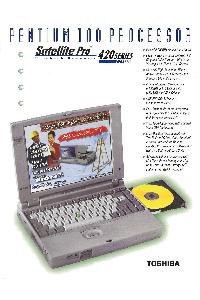 Toshiba - Satellite Pro 420 Series Pentium 100 Processor