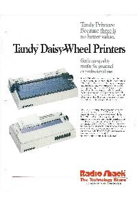 Tandy Corp. - Tandy DaisyWheel Printers