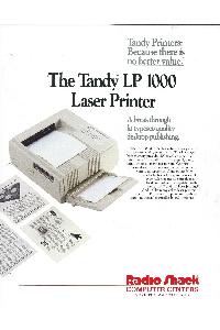Tandy Corp. - The Tandy LP1000 Laser Printer