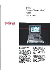 Unisys - Unisys Personal Workstation2 Family PW2 Series 500/16A