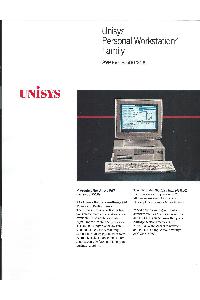 Unisys - Unisys Personal Workstation2 Family PW2 Series 500/20A