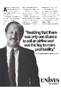 Sperry Corp. (Unisys) - Realizing that there was only one chance to sell an airline seat was the key to more profitability.