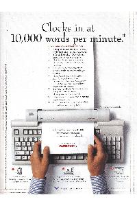 Visioneer - Clocks in at 10,000 words per minute.