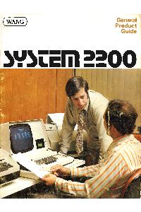 Wang Laboratories Inc. - System 2200 General Product Guide