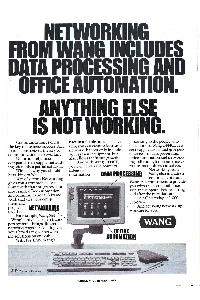 Wang Laboratories Inc. - Networking from wang includes data processing and office automation. Anything else is not working.