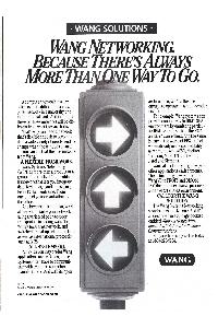 Wang Laboratories Inc. - Networking Because There's Always More Than One Way To Go