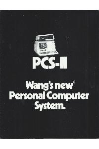Wang Laboratories Inc. - PCS-II Wang's new personal Computer System