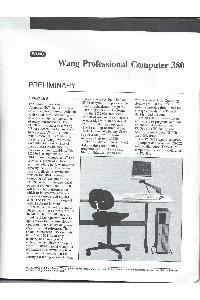 Wang Laboratories Inc. - Wang Professional computer 380