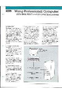 Wang Laboratories Inc. - WANG Professional Computer 3276 SNA/SDLC and 3270 BSC Emulation