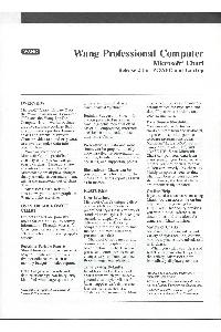 Wang Laboratories Inc. - Wang Professional computer - Microsfot Chart