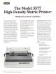 Wang Laboratories Inc. - The Model 5577 High Density Matrix Printer