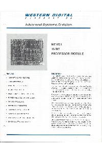 Western Digital Corporation - ME1601 16bit Processor module