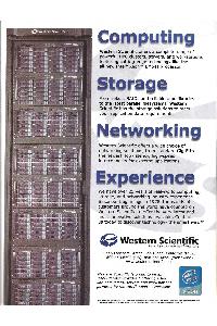 Western Scientific - Computing, Storage, Networking, Experience