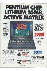 WinBook Computer Corp. - Pentium Chip, Lithium, 16Mb, active matrix
