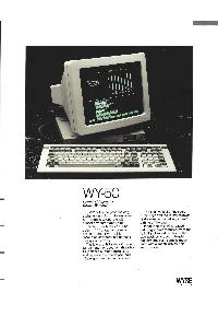 Wyse Technology Inc. - WY-50 Low-Cost Ergonomic Display Terminal