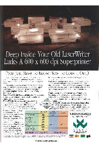 Xante Corp. - Deep Inside Your Old LaserWriter Lurks A 600 x 600 dpi Superprinter
