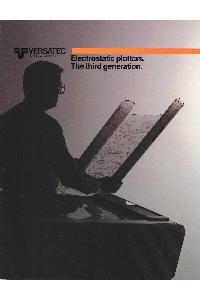 Versatec - Electrostatic plotters. The third generation.