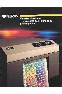 Versatec - Versatec Spectrum. The versatile color hard copy printer/plotter.