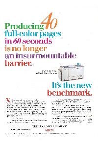 Xerox Corp. - Producing 40 full-color pages in 60 seconds is no longer an insurmountable barrier.