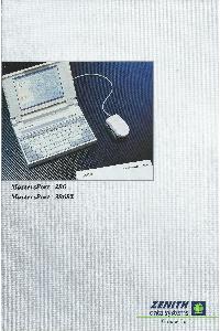 Zenith - MastersPort 286 - MatersPort 386SX