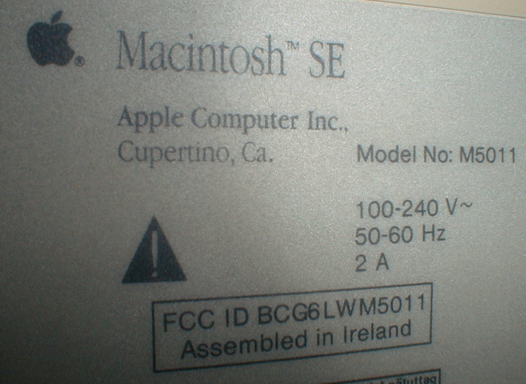 Macintosh SE 1/20