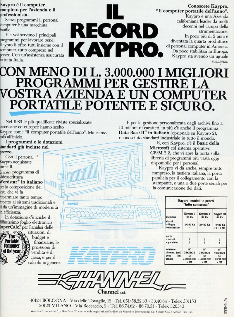 Kaypro II - Kaycomp II - Kaypro 2