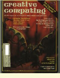 Creative Computing - 1981/08