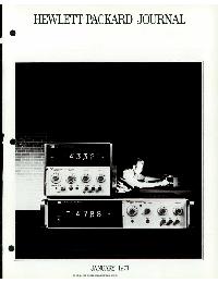 HP Journal - 1971/01
